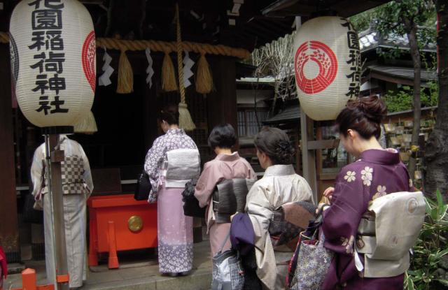 中國游客在日本游玩